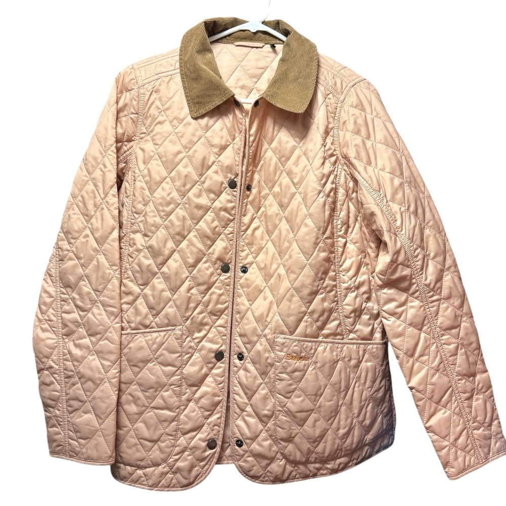 Barbour Light Weight Primrose Pink Quilted Outerwear Women US Size 8